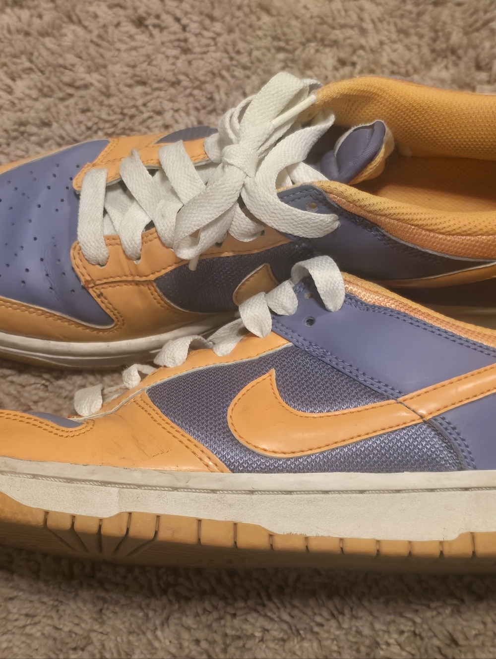 Nike Dunk 317813-581 Low Purple / Melon Womens Size 9.5 RARE Air Grail Skate - Picture 5 of 9